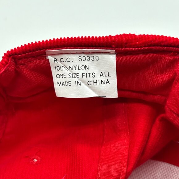 Vintage Chris Craft Corduroy Snapback Hat Red Deadstock Rare Boat Yacht - Picture 8 of 8